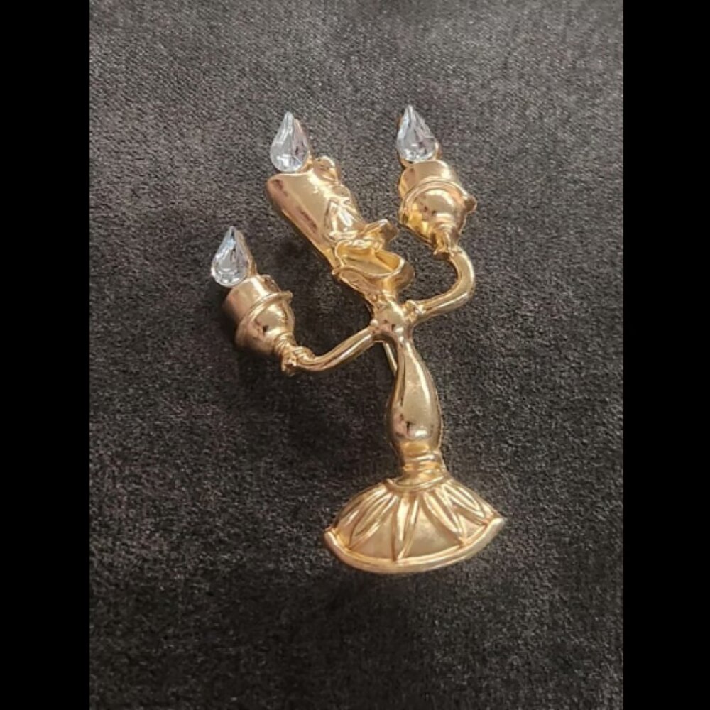 Beauty & The Beast Lumiere Brooch